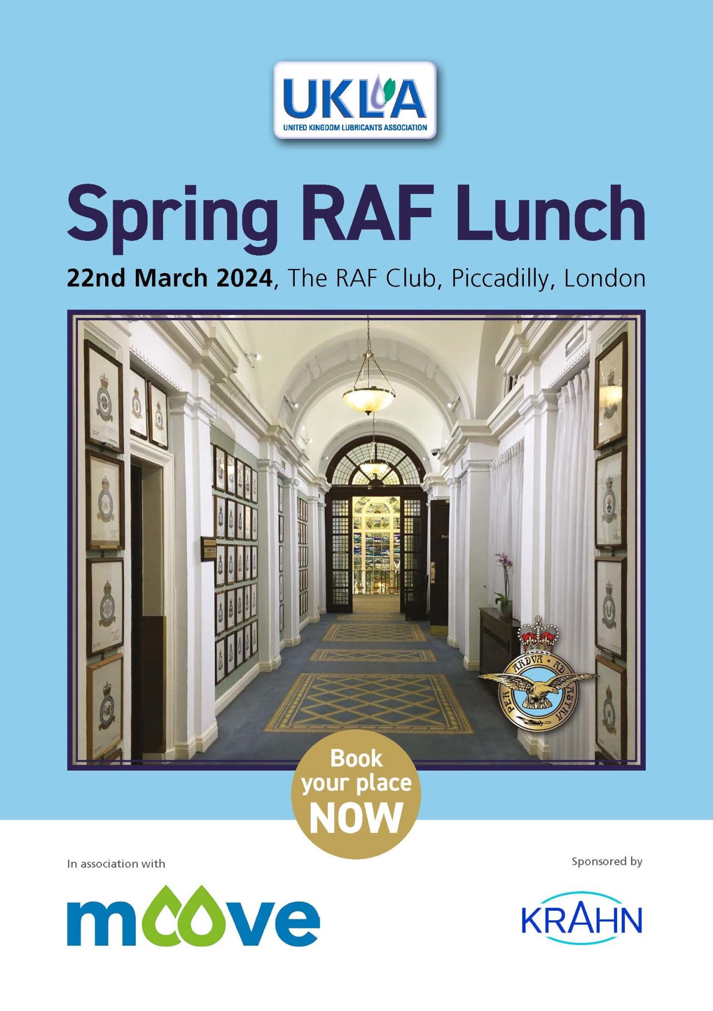 KRAHN UK sponsors UKLA’s Spring RAF Lunch 2024